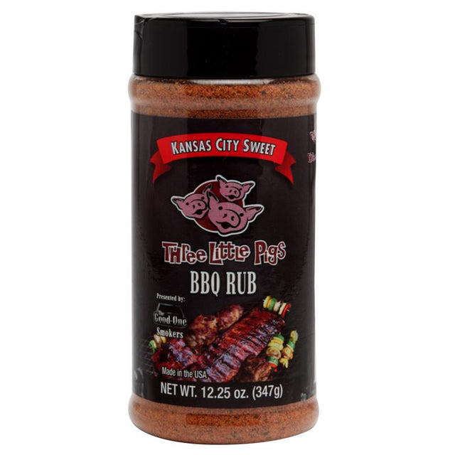 Three Little Pigs Kansas City Sweet BBQ Rub 12.25 oz