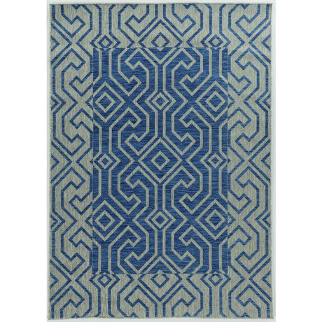 Linon Home Decor 9.5 ft. W X 6.5 ft. L Blue/Gray Polypropylene Rug