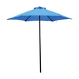 Living Accents 7.5 ft. Blue Market Umbrella