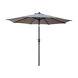 Living Accents 9 ft. Tiltable Tan Market Umbrella