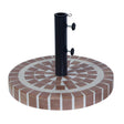 Bond Multicolored Mosaic Cement Umbrella Base