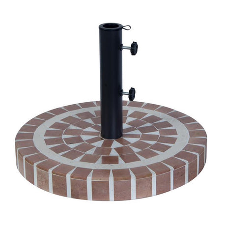 Bond Multicolored Mosaic Cement Umbrella Base