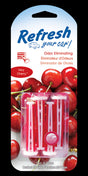 Refresh Your Car! Very Cherry Scent Car Vent Clip 0.7 oz Solid 4 pk