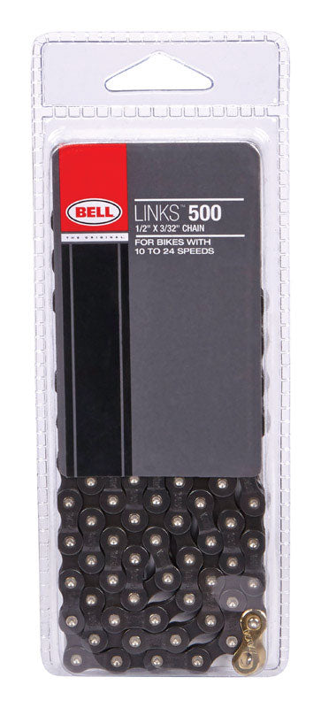 Bell Sports Links 500 Steel Multi-Speed Bike Chain Black