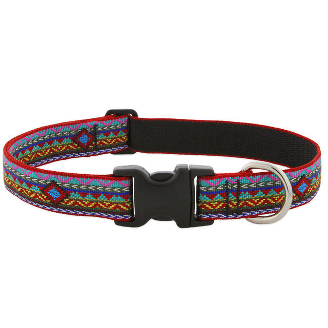 LupinePet Original Designs Multicolored El Paso Nylon Dog Adjustable Collar