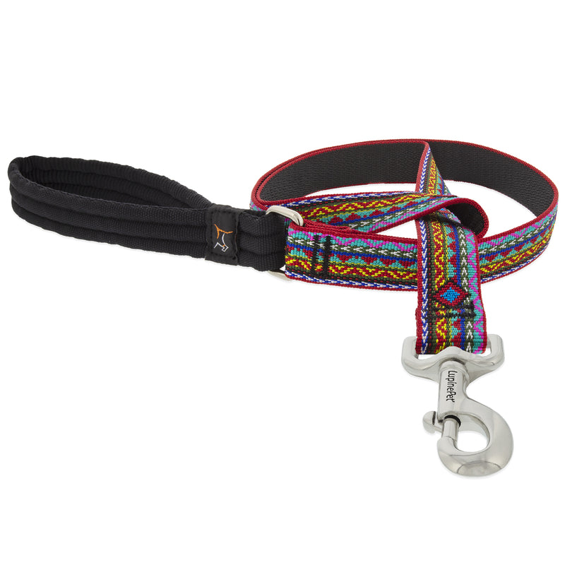 LupinePet Original Designs Multicolored El Paso Nylon Dog Leash