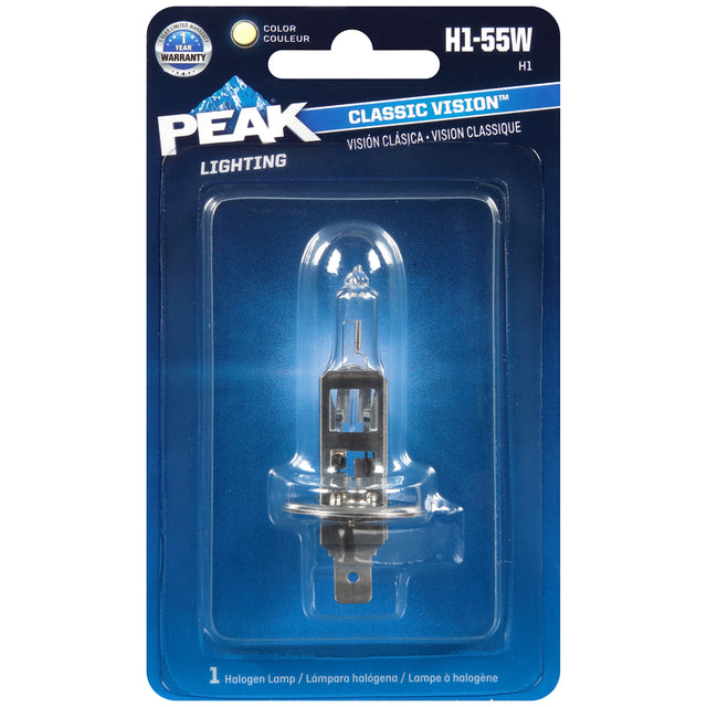 Peak Classic Vision Halogen High/Low Beam Automotive Bulb H1