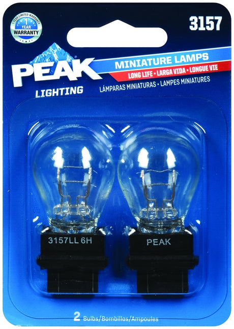 Peak Incandescent Parking/Stop/Tail/Turn Miniature Automotive Bulb 3157