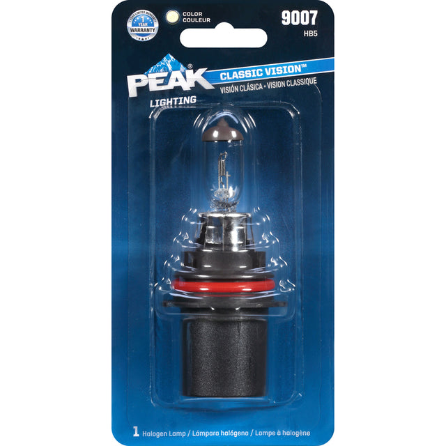 Peak Classic Vision Halogen High/Low Beam Automotive Bulb 9007 HB5