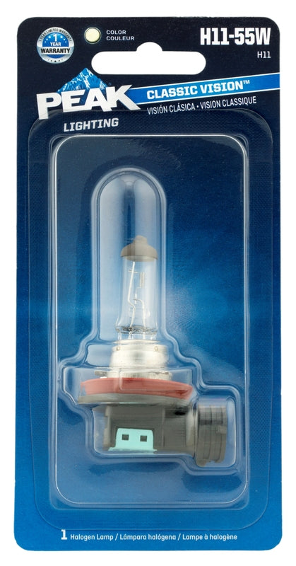 Peak Classic Vision Halogen High/Low Beam Automotive Bulb H11