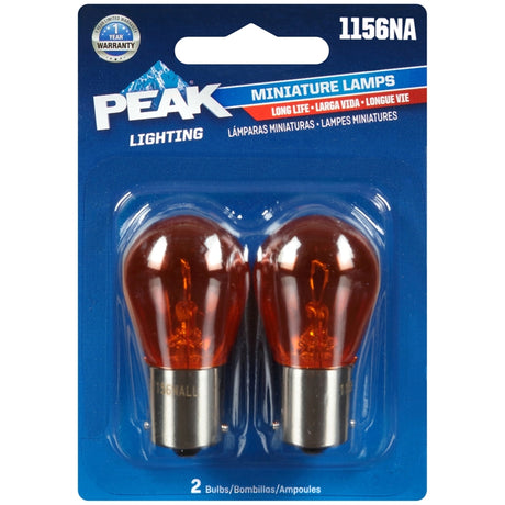 Peak Halogen Parking/Stop/Tail/Turn Miniature Automotive Bulb 1156NA