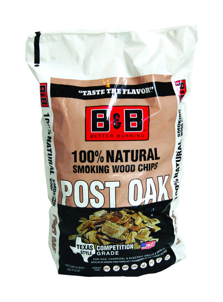 B&B Charcoal All Natural Oak Wood Smoking Chips 180 cu in