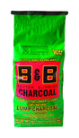 B&B Charcoal All Natural Hickory Lump Charcoal 20 lb