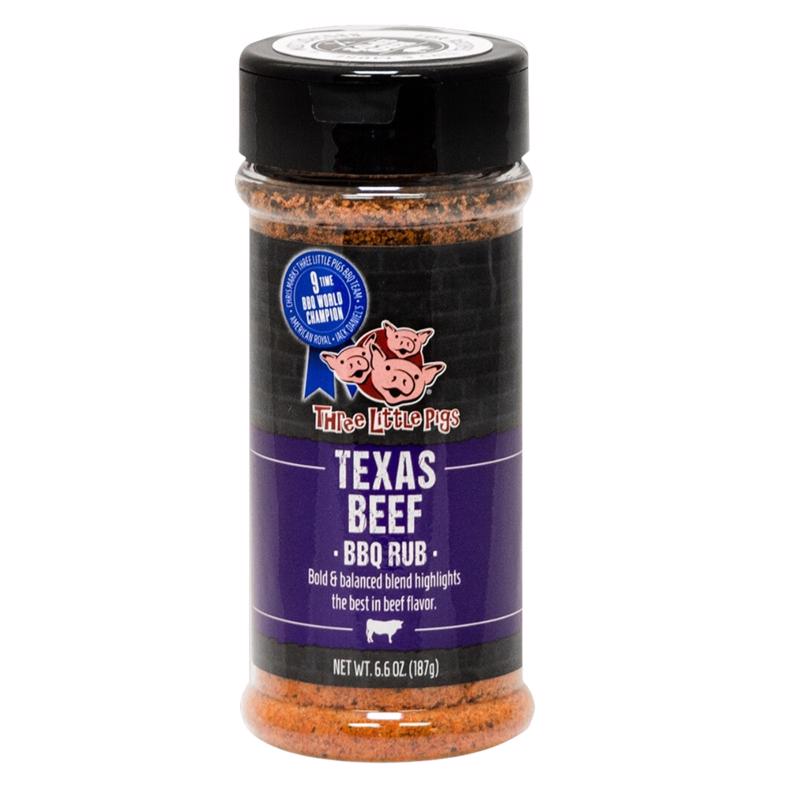 Three Little Pigs Texas Beef BBQ Rub 6.6 oz