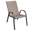 Living Accents Black Steel Frame Sling Chair Tan