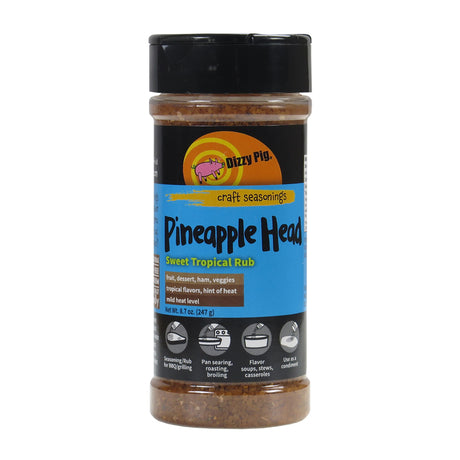 Dizzy Pig Pinapple Head Sweet Tropical BBQ Rub 8.7 oz