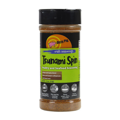 Dizzy Pig Tsunami Spin Poultry and Seafood BBQ Rub 7.6 oz