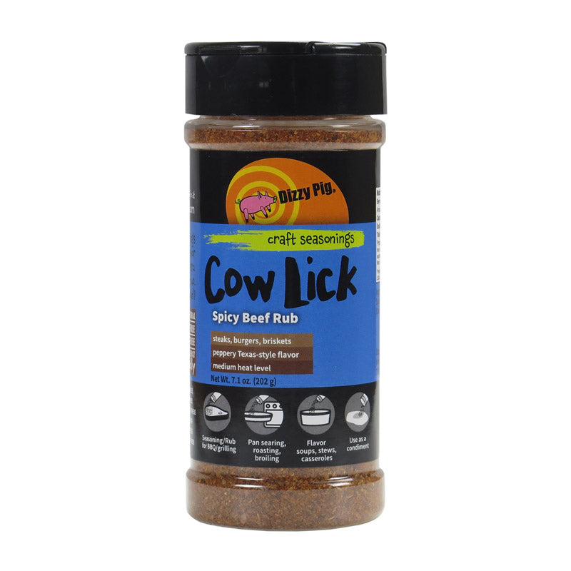 Dizzy Pig Cow Lick Spicy Beef BBQ Rub 7.1 oz