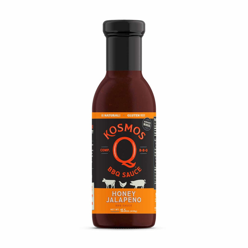 Kosmos Q Honey Jalapeno BBQ Sauce 15.5 oz