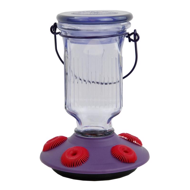 Perky-Pet Hummingbird 16 oz Glass/Plastic Nectar Feeder 5 ports