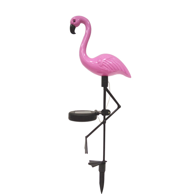 Luminous Garden Pink Plastic 20.67 in. H Flamingo Solar Garden Stake