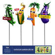 Alpine Assorted Metal 32 in. H Farm Grown Veggie Outdoor Garden Stake