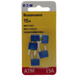 Bussmann 15 amps ATM Blue Blade Fuse 5 pk