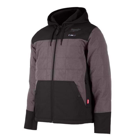 Milwaukee M12 XL Long Sleeve Men's Hooded Heated Jacket Kit Gray