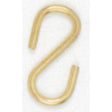 Brass Plated S-Hook - 1-1/4"