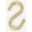 Brass Plated S-Hook - 1-5/8"