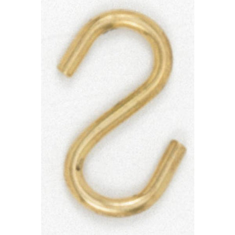 Brass Plated S-Hook - 1-5/8"