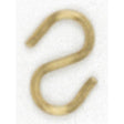 Brass Plated S-Hook - 5/8"