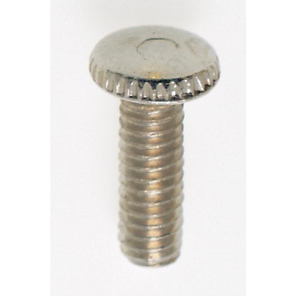 Steel Knurled Head Thumb Screw - 8/32 - 1/2" Length - Nickel Plated Finish