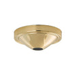 Plain Deep Fixture - Canopy Only - Brass Finish - 5" Diameter - 11/16" Center Hole - 1-3/4" Depth