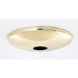 Plain Shallow Fixture - Canopy Only - Brass Finish - 5in. Diameter - 1-1/16in. Center Hole