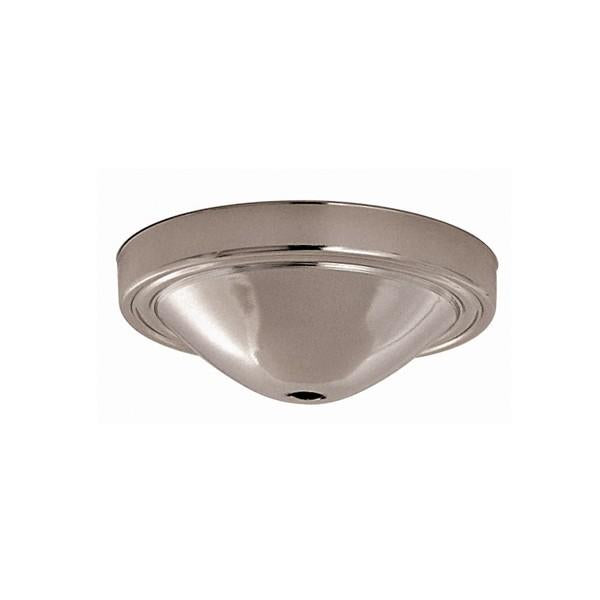 Plain Deep Fixture - Canopy Only - Chrome Finish - 5" Diameter - 7/16" Center Hole - 1-3/4" Depth