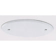 Blank Up Kit For 4" Box - White Finish - 5" Diameter - 2-8/32 Bar Holes - 3-1/2" Center To Center - Includes Hardware