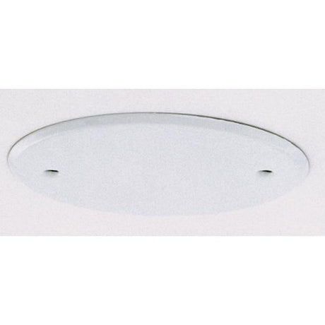 Blank Up Kit For 4" Box - White Finish - 5" Diameter - 2-8/32 Bar Holes - 3-1/2" Center To Center - Includes Hardware