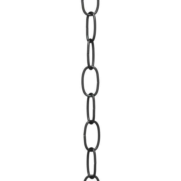 11 Gauge Chain - Black Finish - 1-1/2" Link Length - 7/8" Link Width - 3/32" Thick - 1 Yard Length - 200 Yards/Carton - 15lbs Max