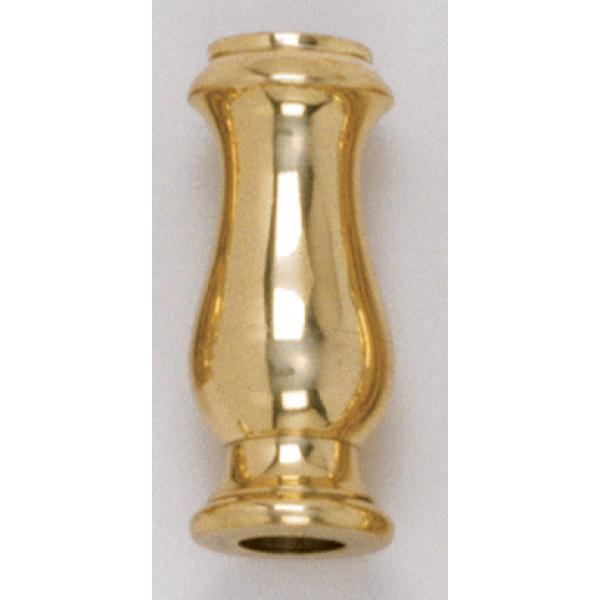 Solid Brass Neck And Spindle - Burnished And Lacquered - 7/8" x 2" - 1/8 Slip