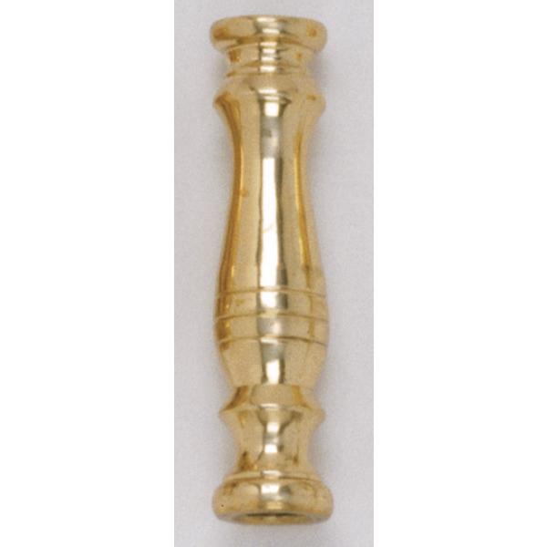 Solid Brass Neck And Spindle - Burnished And Lacquered - 3/4" x 3" - 1/8 Slip