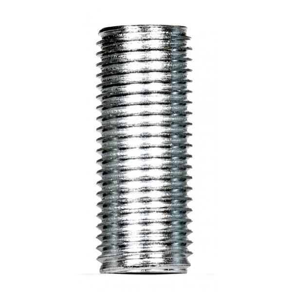 1/4 IP Steel Nipple - Zinc Plated - 1-1/4" Length - 1/2" Wide