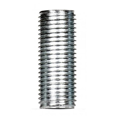 1/4 IP Steel Nipple - Zinc Plated - 1-1/4" Length - 1/2" Wide