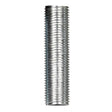 1/8 IP Steel Nipple - Zinc Plated - 6-1/8" Length - 3/8" Wide