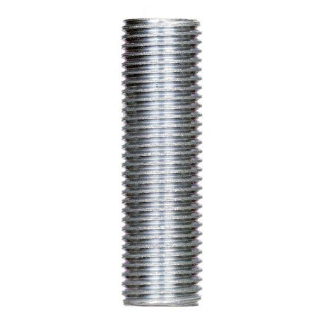 1/4 IP Steel Nipple - Zinc Plated - 1-3/4" Length - 1/2" Wide