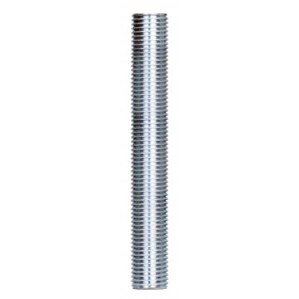 1/4 IP Steel Nipple - Zinc Plated - 3-1/4" Length - 1/2" Wide