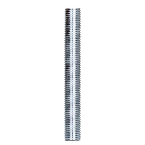 1/4 IP Steel Nipple - Zinc Plated - 3-1/2" Length - 1/2" Wide