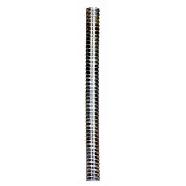 1/8 IP Steel Nipple - Zinc Plated - 4-3/4" Length - 3/8" Wide