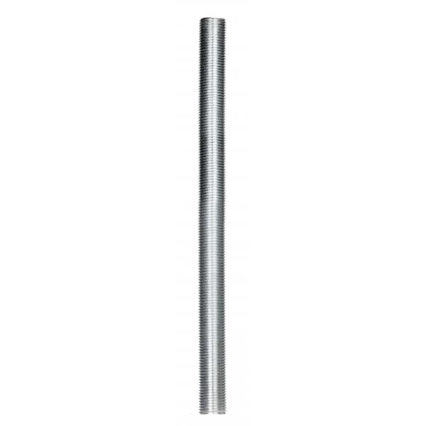 1/8 IP Steel Nipple - Zinc Plated - 5-1/4" Length - 3/8" Wide