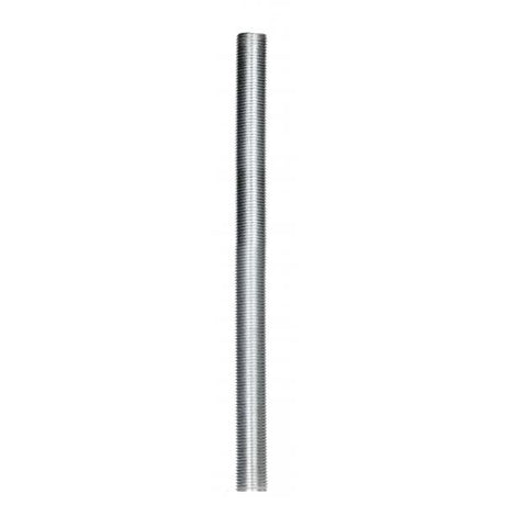 1/8 IP Steel Nipple - Zinc Plated - 5-1/2" Length - 3/8" Wide